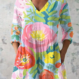 Хелена | Дълга блуза с V-образно деколте