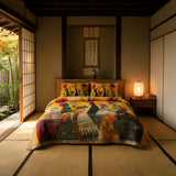 3ピースキルティングベッドセット - モーニングロスター
